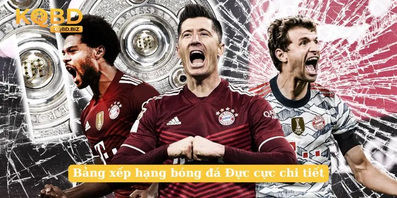 Bảng xếp hạng bóng đá Đực cực chi tiết